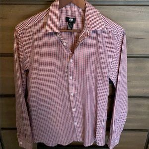 H&M Men’s Easy Iron Button Down Sz MED